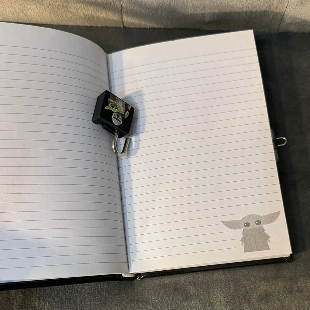 Star Wars Black and Green Mandalorian Journal with Lock